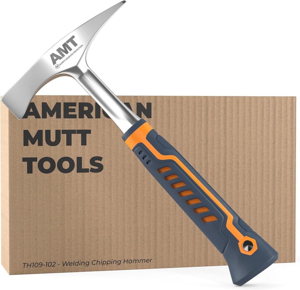 AMERICAN MUTT TOOLS Welding Chipping Hammer – 14 oz Welding Hammer Chipping Slag – Slag Hammer, Chipping Hammer Welding, Welder Hammer, Welding Chipping Hammer, Welders Chipping Hammer