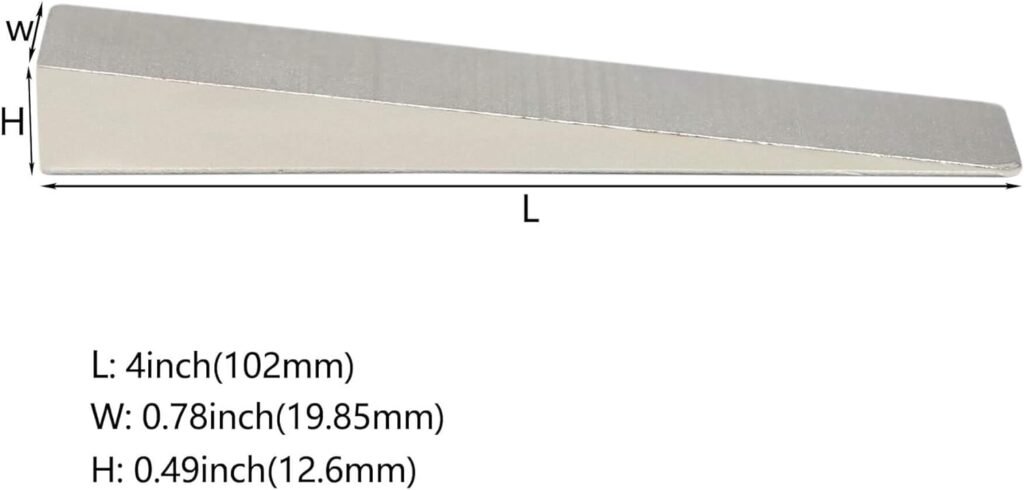 Bueyfolt 1/2 x 3/4 x 4 Flange Wedge, Zinc Plated Metal Flange Wedge Pipe Fitting Welding Tool, Strong Welding Wedge, Rust-Proof, Corrosion Resistant and Strong, Spreading Flanges Triangle Tool