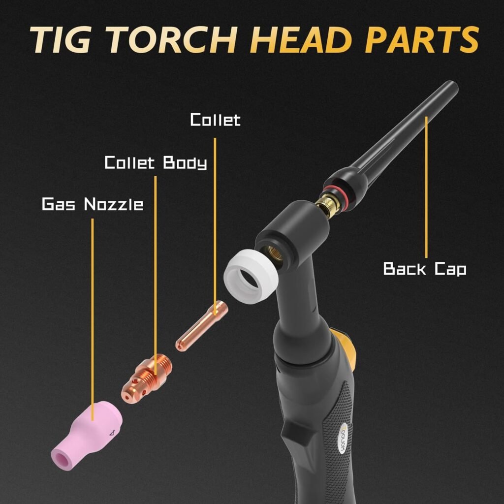 TOOLIOM TIG Welder with Pulse Welding Machine Multifunctional DC TIG/Spot TIG/Pulse TIG/Stick 110220V Dual Voltage