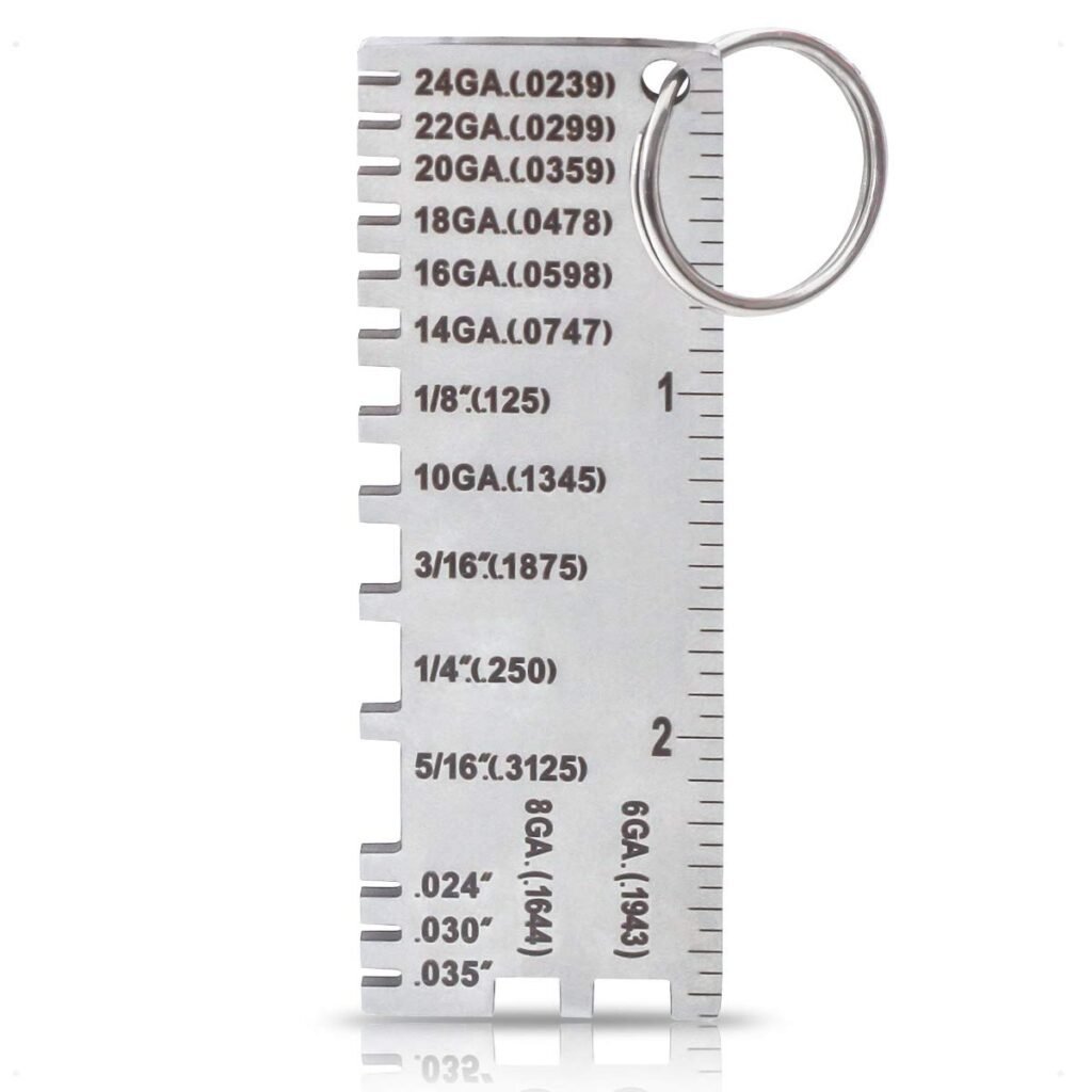 Wire/Metal Sheet Thickness Gauge 229895 Welding Gage Plated Size Inspection Tool [NOT Cheap Stamping Version]