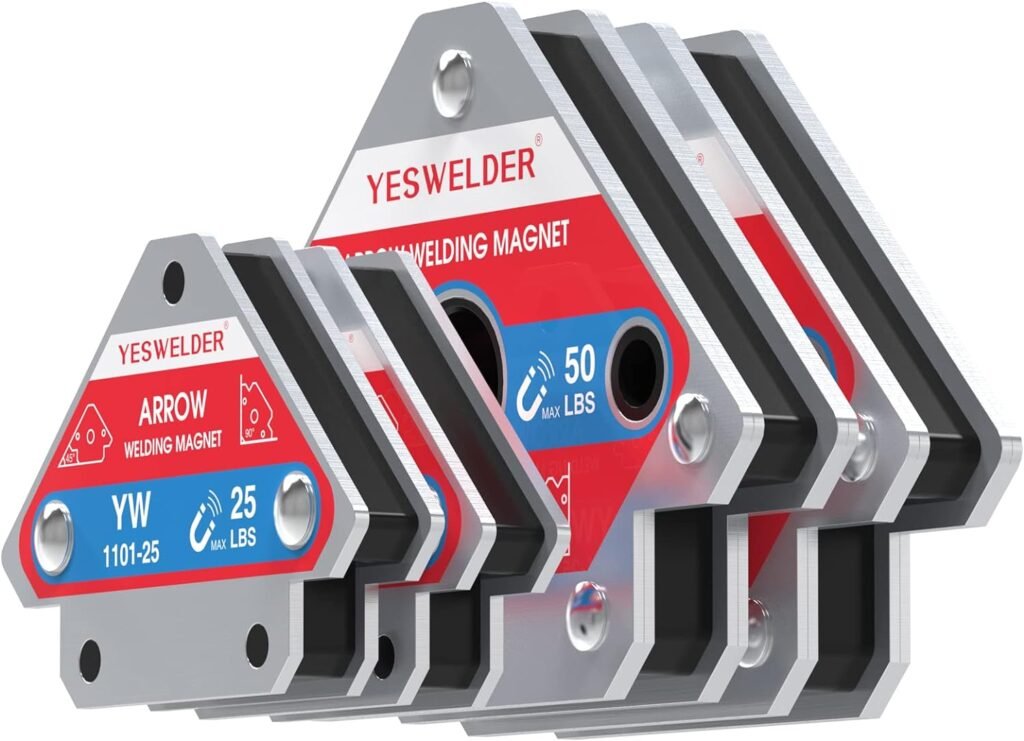 YESWELDER 25 LB  50LB Welding Magnet-4 Pieces of Magnetic Welding Holder 25 LBS /50 LBs Holding Power Welding Accessories