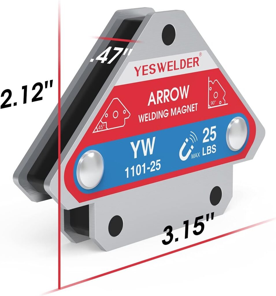 YESWELDER 25 LB  50LB Welding Magnet-4 Pieces of Magnetic Welding Holder 25 LBS /50 LBs Holding Power Welding Accessories